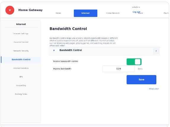 Bandwidth Control
