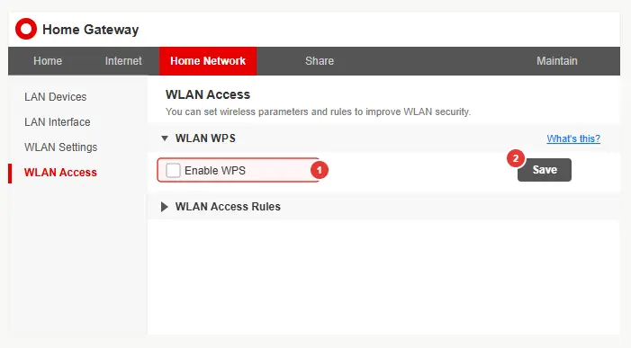 Enable WPS